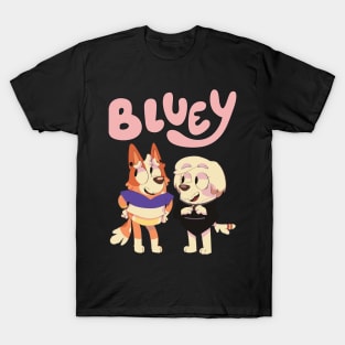 Bluey and Family Design T-Shirt